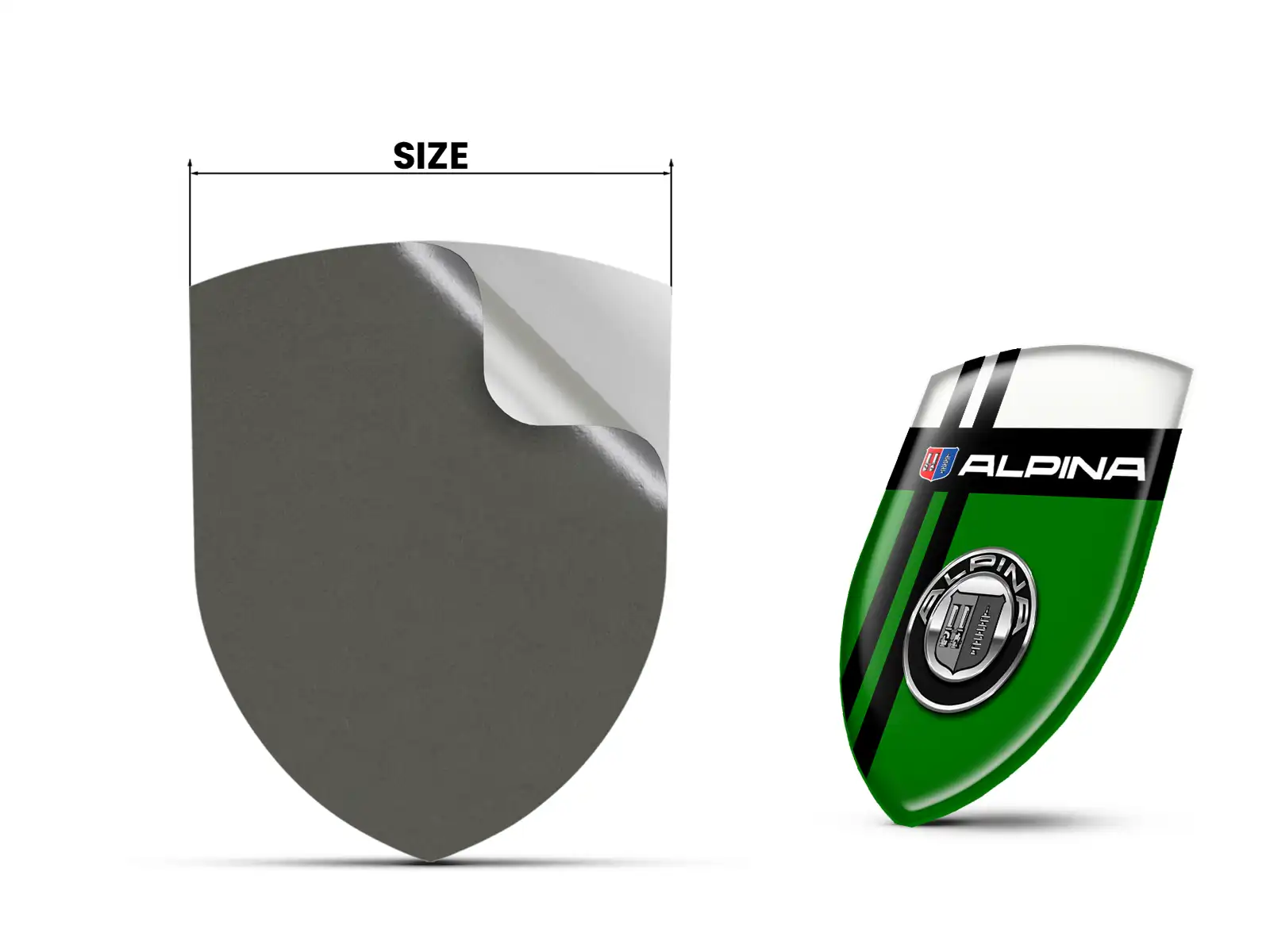 Alpina Heckscheibensticker Stilvoll Hochwertig Anpassbar